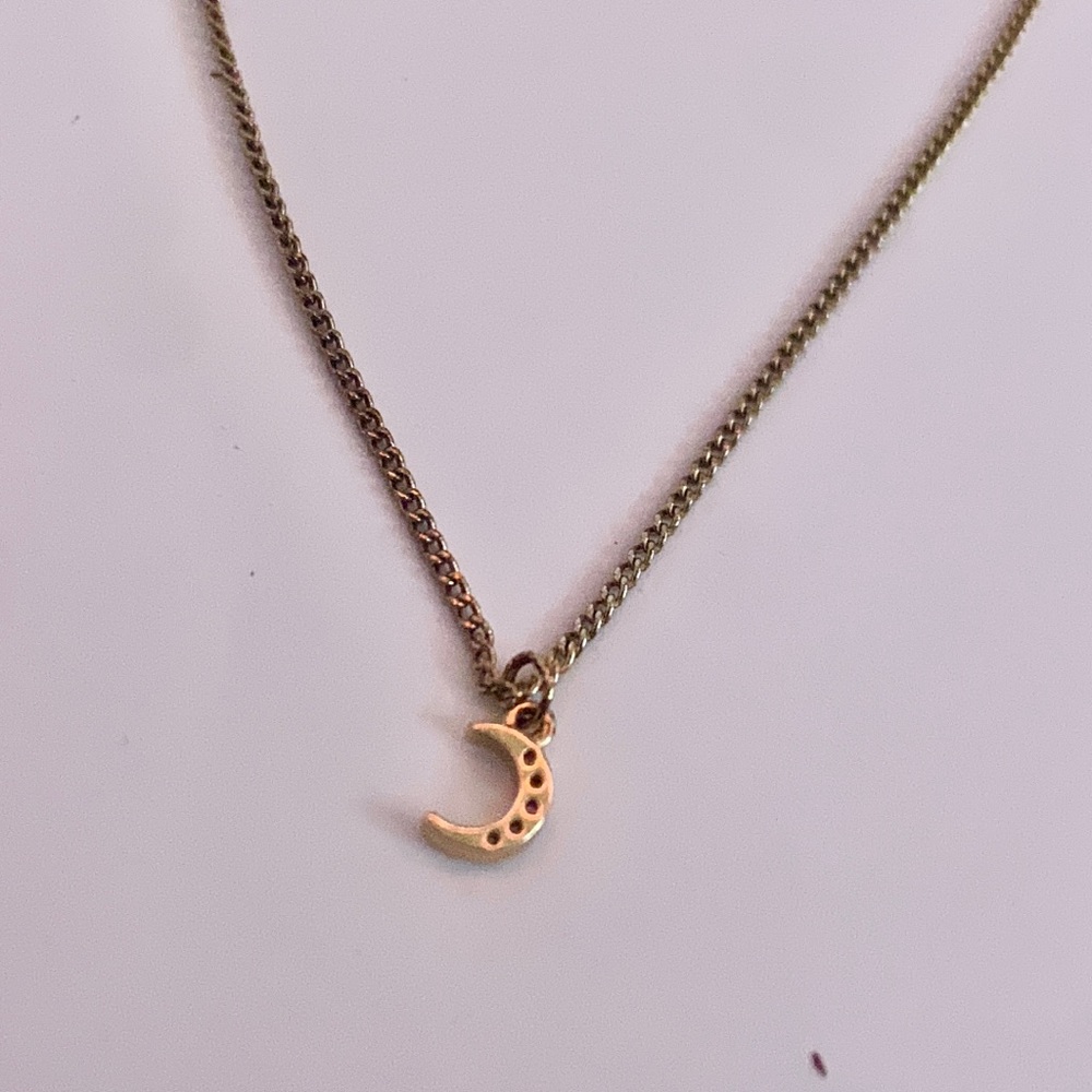 Gold Moon necklace